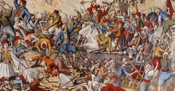Η πρώτη πολιορκία του Μεσολογγίου, 25 Oκτωβρίου 1822,